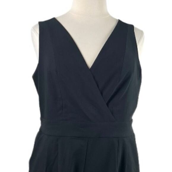Torrid Jumpsuit Wrap Top V-neck Sleeveless Black Wide Leg Women’s Plus Size 14 - Picture 5 of 11